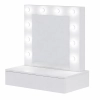 Toaletka z lustrem "LENA WHITE "mat, 75cm, wisząca